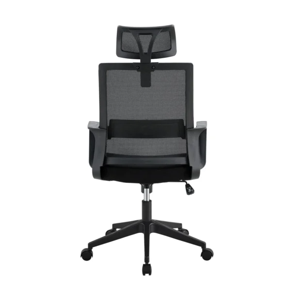 Silla de Oficina Malla Con Cabecera Negro Collins