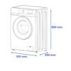 Lavarropas James Carga Frontal 6 Kg Blanco LR 1006 G6 BL