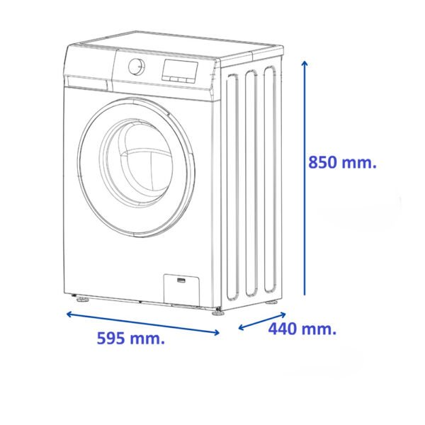 Lavarropas James Carga Frontal 6 Kg Blanco LR 1006 G6 BL