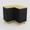 Bajo Mesada Joy Esquinero Negro 2 Puertas